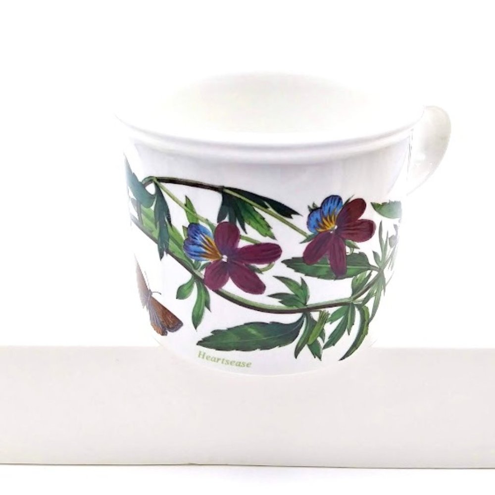 *PORTMEIRION HEARTSEASE FLORAL*DRUM STYLE MUG*ENGLAND*CERAMIC*VINTAGE